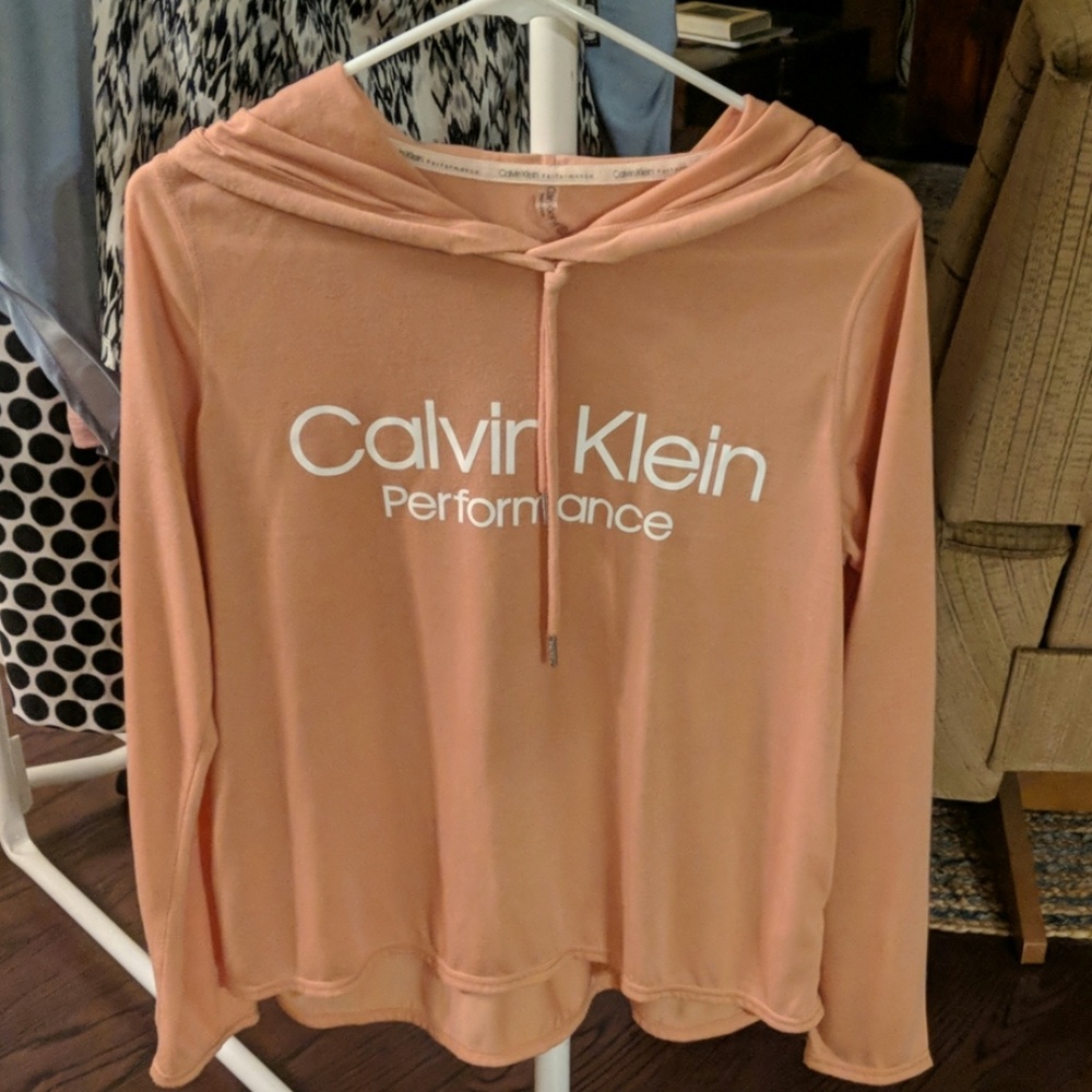 Womens Calvin Klein hooded tshirt